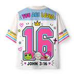 Jesus You Are So Loved Christian Kid Mesh Jersey & Shorts