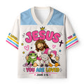 Jesus You Are So Loved Christian Kid Mesh Jersey & Shorts