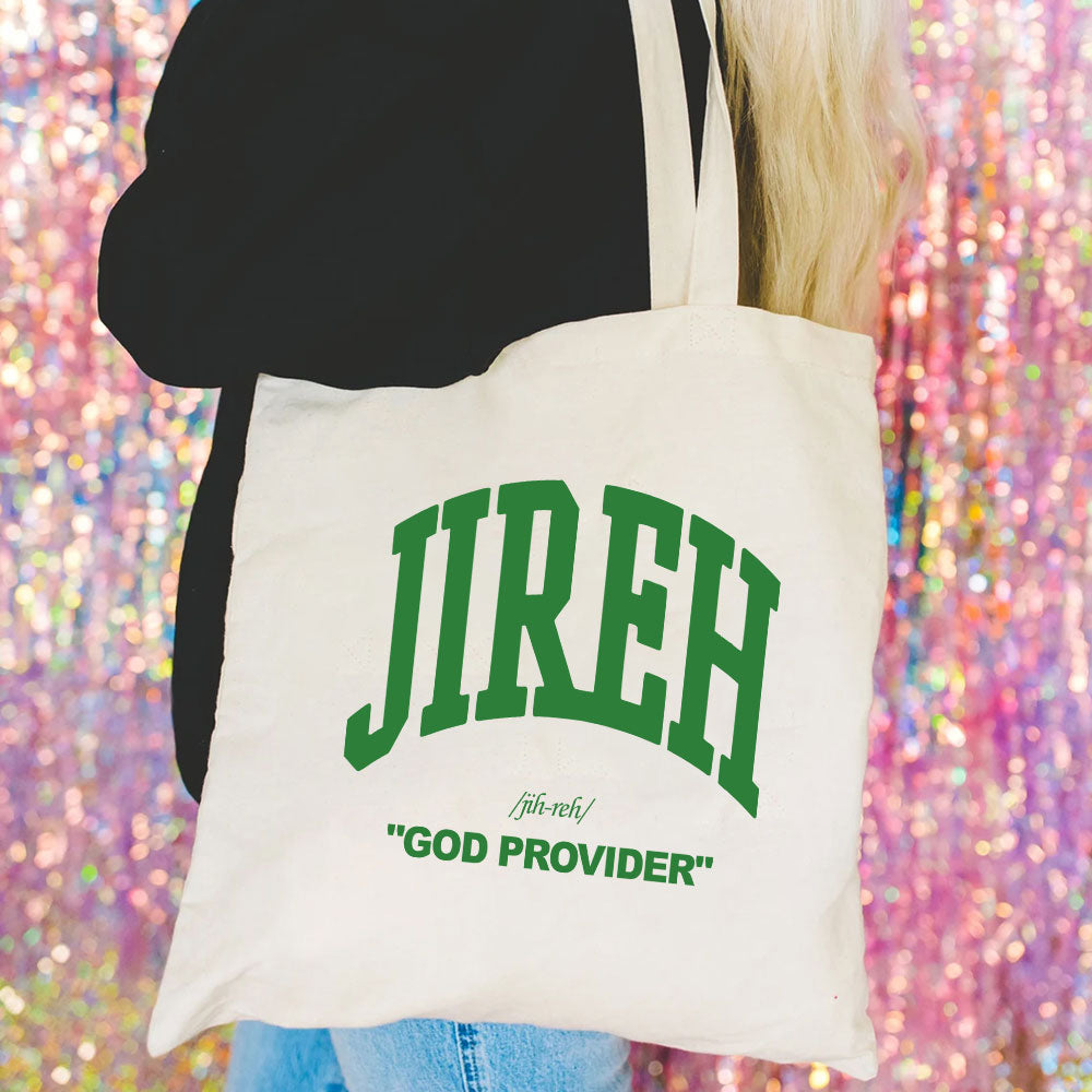 Jireh Christian Canvas Tote Bag