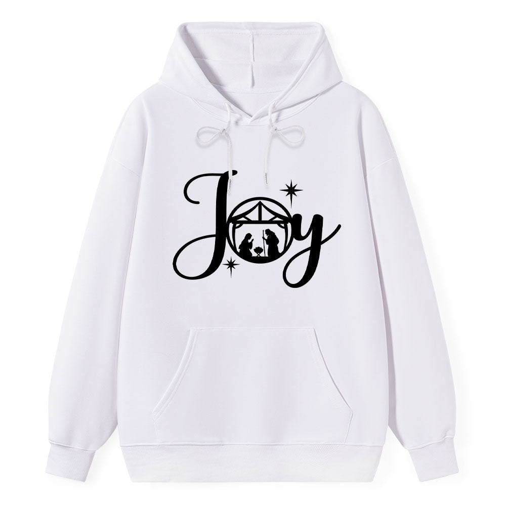 Joy Nativity Scene Christmas Hoodie