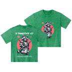Keep The Faith Christian Kid Washed T-Shirt