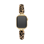 Leopard Print Fur Watch Band