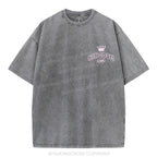 Kimgdom Come Christian Puff Printed Washed T-Shirt