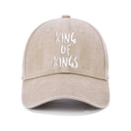 King Of Kings Christian Washed Hat