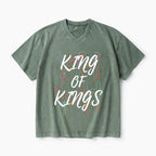 King Of Kings Christian Washed V-Neck T-Shirt