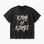 King Of Kings Christian Washed V-Neck T-Shirt