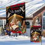 Christmas It¡¯s All About Jesus Flag