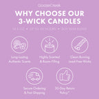 Kuromi Hello Kitty 3-Wick Candle