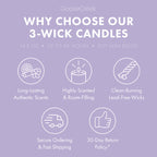 Lavender Vanilla Odor Eliminating 3-Wick Candle