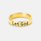 Let God Christian 925 Sterling Silver Ring