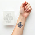 Lift Heavy Pray Hard 12pcs Christian Temporary Tattoos