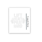 Lift Heavy Pray Hard 12pcs Christian Temporary Tattoos