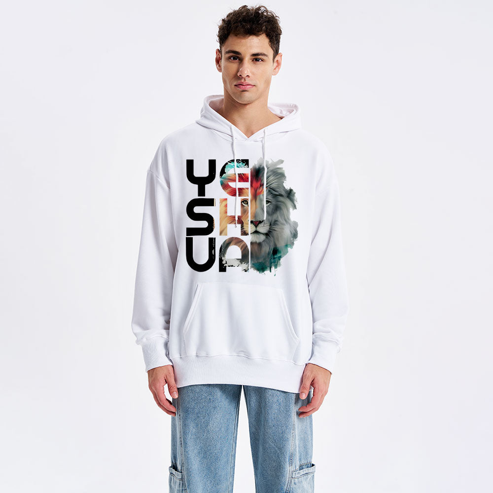 Lion And Yeshua Christian Hoodie