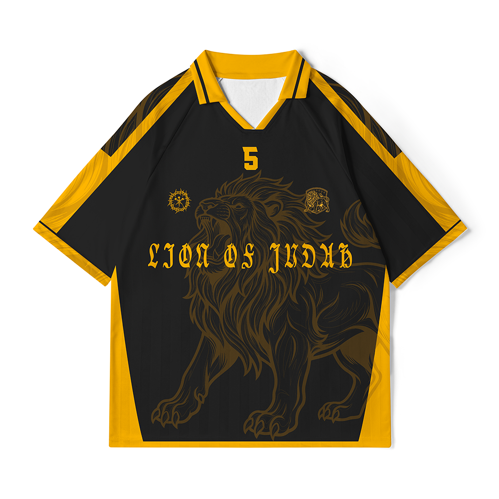 Lion Of Judah Christian Collar Jersey