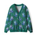 Lion Of Judah Furry Christian Green Lightweight Cardigan