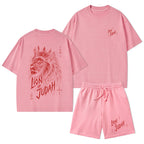 Lion Of Judah He Has Triumphed Christian Washed T-Shirt & Shorts