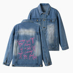 Living Proof Of A Loving God Christian Denim Jacket