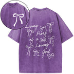 Living Proof Of A Loving God Christian Washed T-Shirt