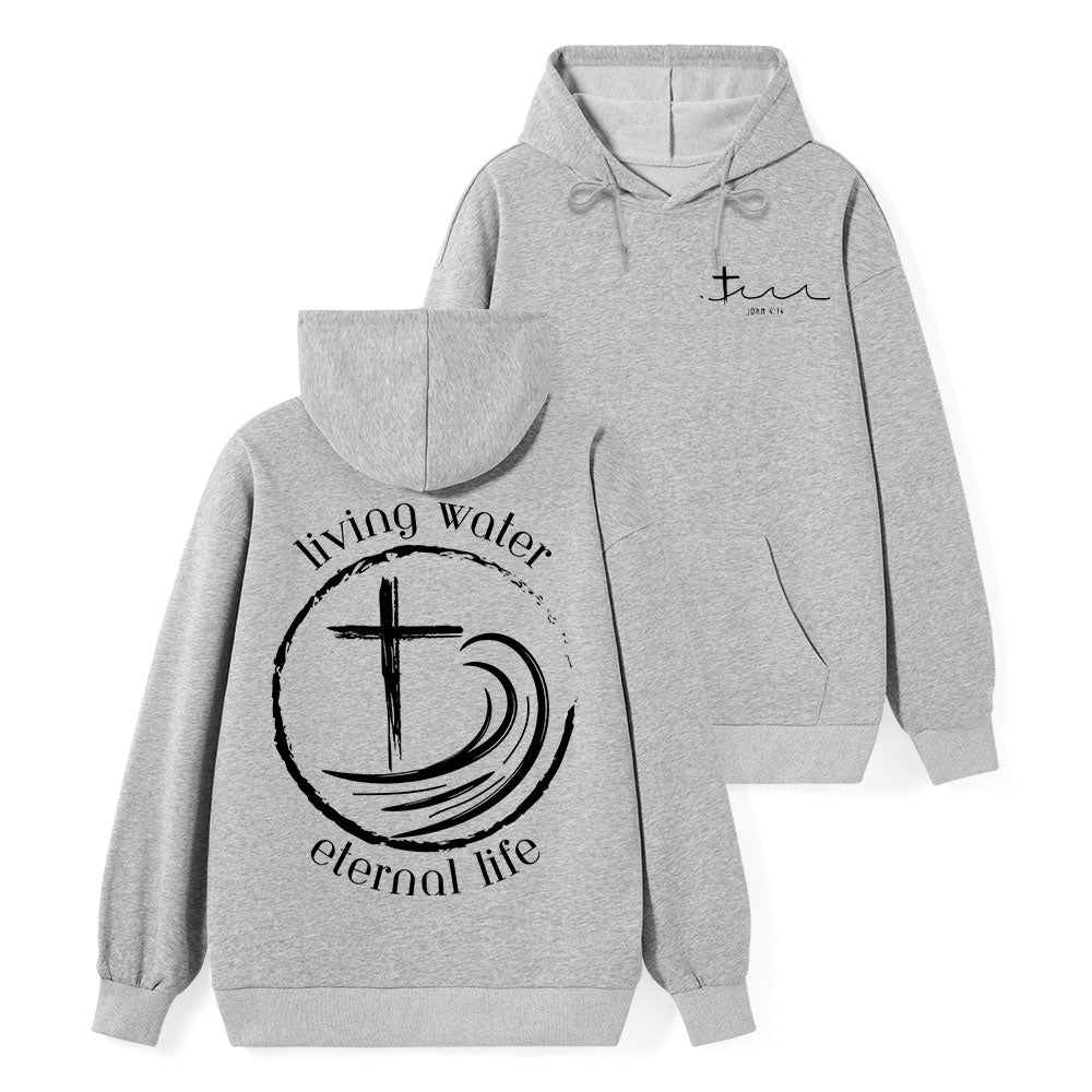 Living Water Eternal Life Christian Hoodie