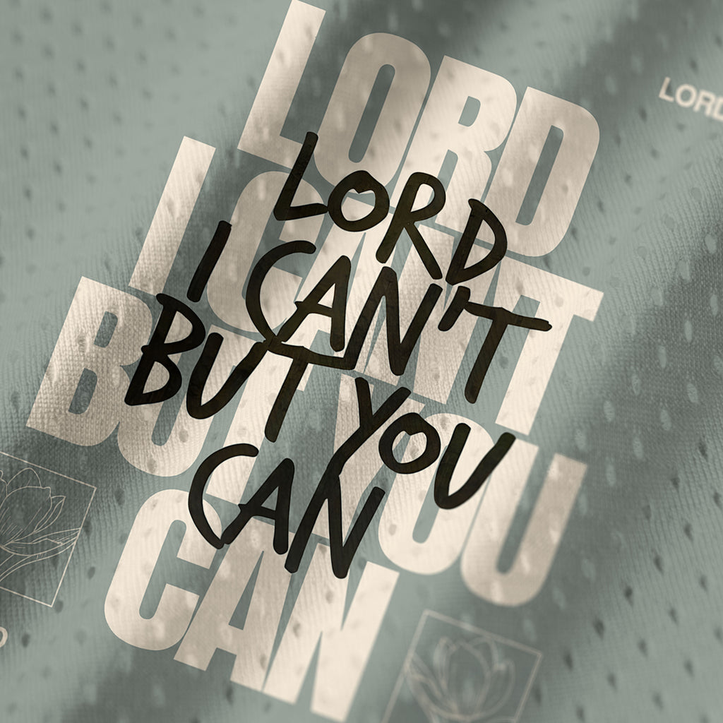 Lord I Can't But You Can Christian Mesh Jersey Tank Top