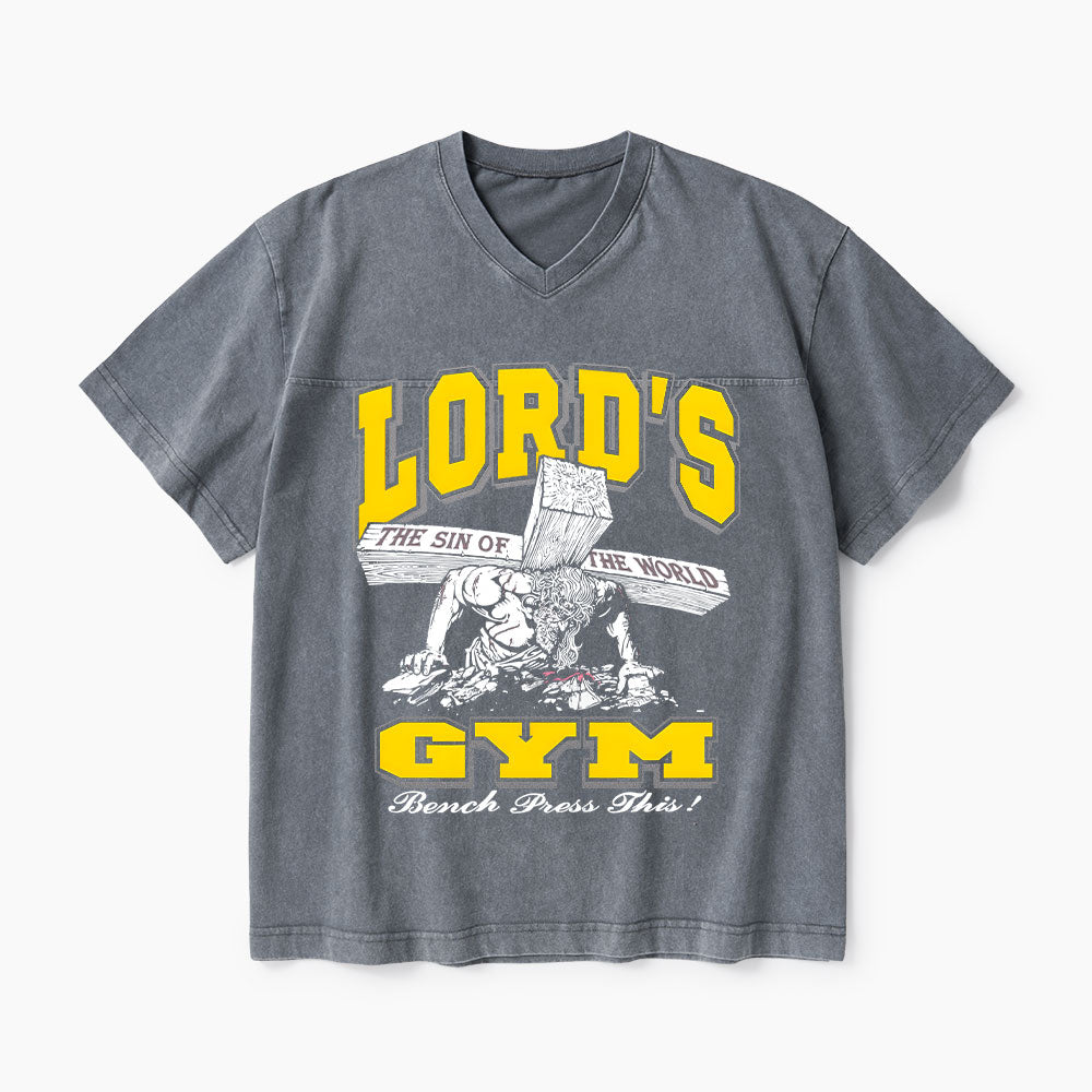 Lord's Gym Christian Washed V-Neck T-Shirt