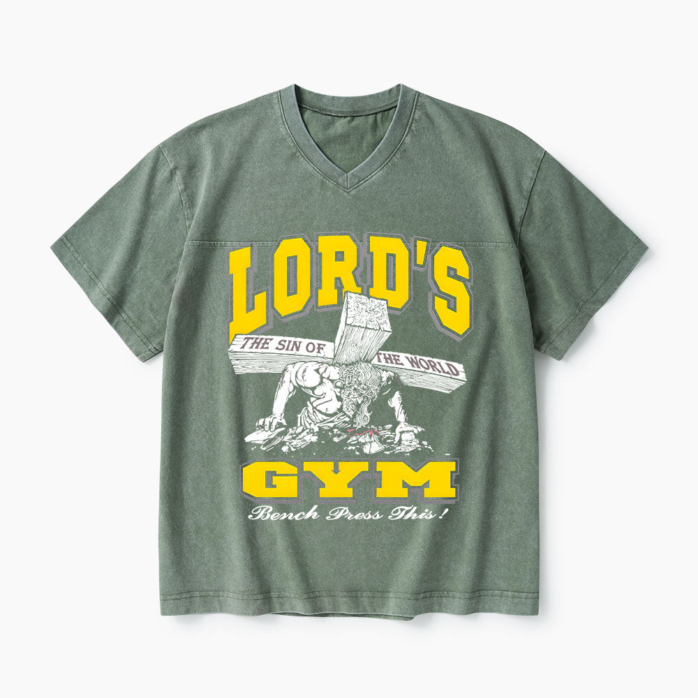 Lord's Gym Christian Washed V-Neck T-Shirt