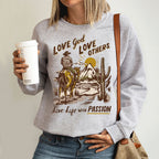 Love God Love Other Love Life With Passion Christian Sweatshirt