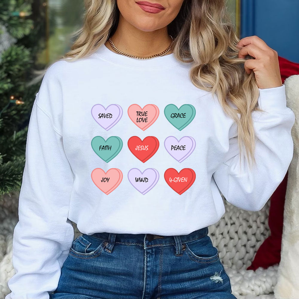 Love Heart Christian Sweatshirt