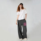 Love Like Jesus Christian Minimalist Knit Barrel Sweatpants
