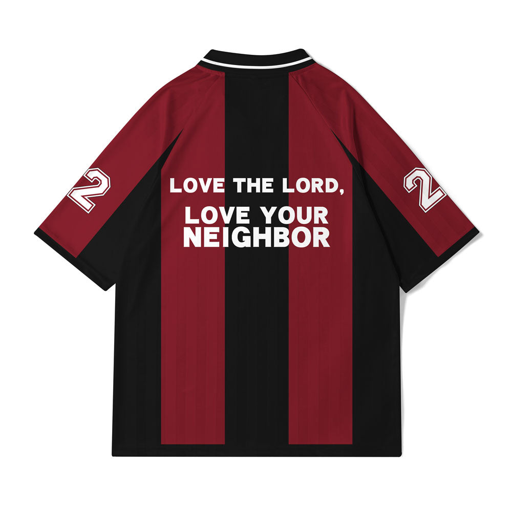 Love The Lord Christian Collar Jersey