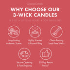 Macintosh Apple 3-Wick Candle