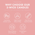 Macintosh Apple 3-Wick Candle