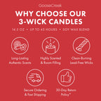 Macintosh Apple 3-Wick Candle