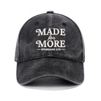 Made For More Christian Couple Washed Hat