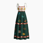 Made New Chrisitan Tie Shoulder Maxi Dress