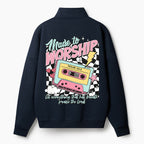 Made To Worship Christian Half Zip Fleece Sweatshirt