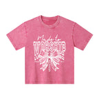 Made To Worship Christian Kid Washed T-Shirt
