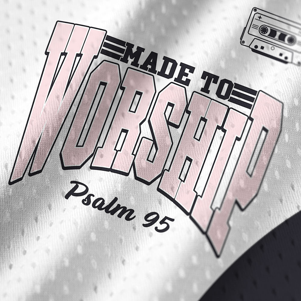 Made To Worship Christian Mesh Jersey Tank Top
