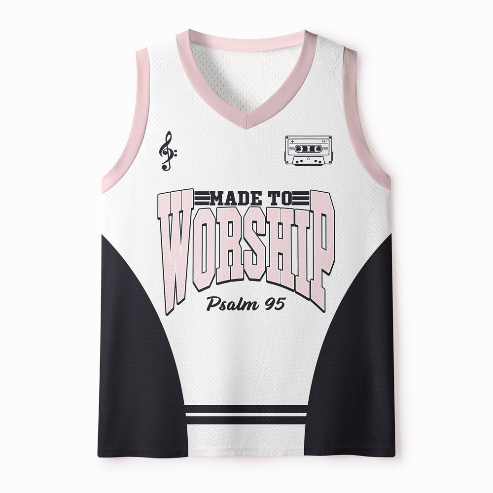 Made To Worship Christian Mesh Jersey Tank Top