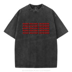 Make Heaven Crowded Christian Puff Printed Washed T-Shirt