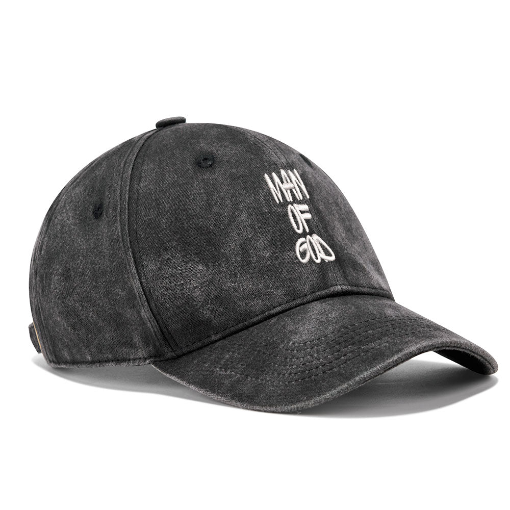 Man Of God Christian Couple Washed Hat