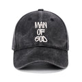 Man Of God Christian Couple Washed Hat