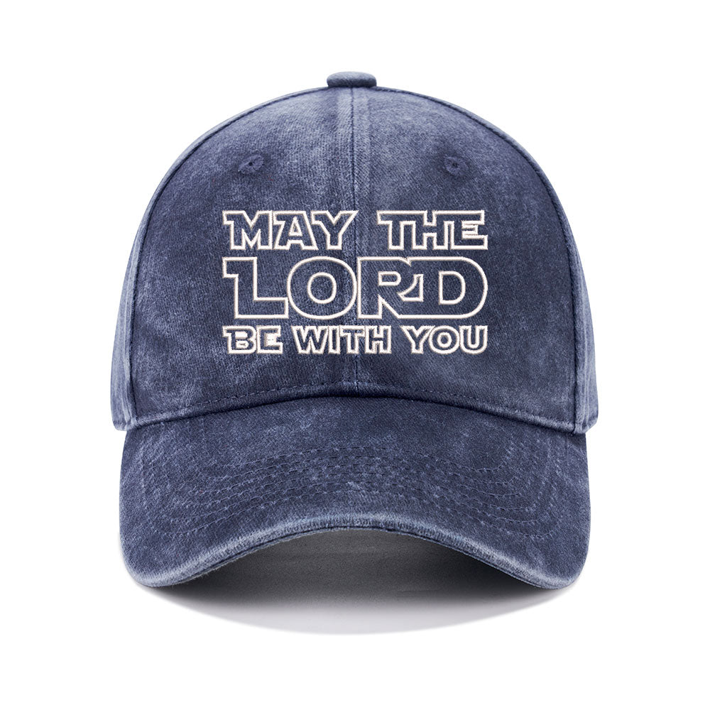 May The Lord Be With You Christian Washed Hat