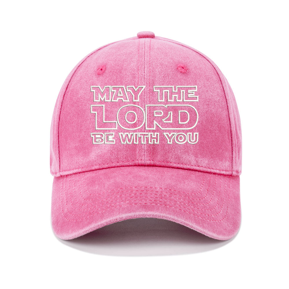 May The Lord Be With You Christian Washed Hat