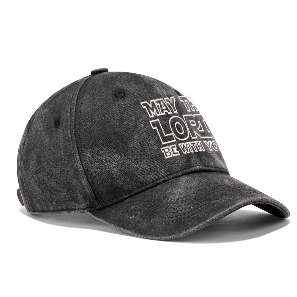 May The Lord Be With You Christian Washed Hat