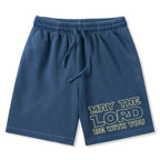 May The Lord Be With You Christian Washed Shorts