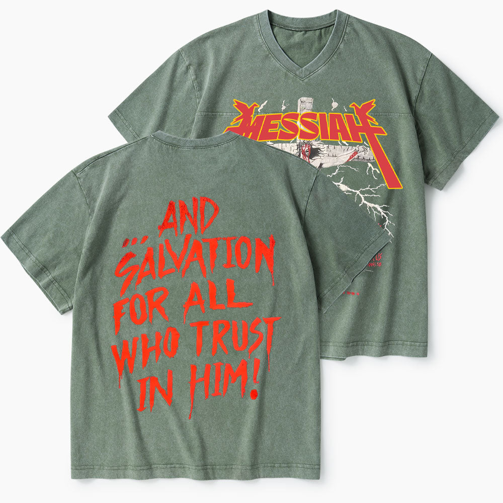 Messiah Christian Washed V-Neck T-Shirt