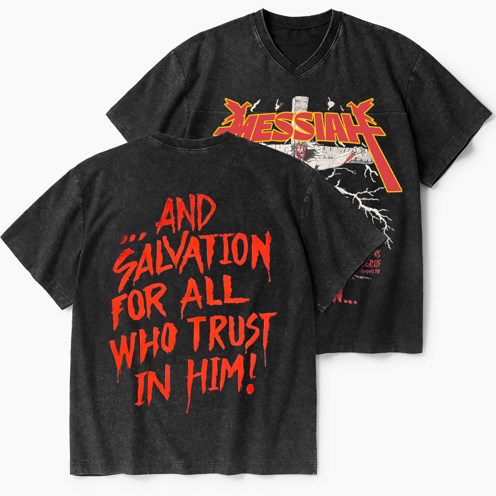 Messiah Christian Washed V-Neck T-Shirt