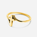 Minimalist Cross Christian 925 Sterling Silver Ring