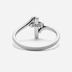 Minimalist Cross Christian 925 Sterling Silver Ring
